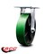 Service Caster 8 Inch Heavy Duty Green Poly on Cast Iron Rigid Caster with Roller Bearing SCC SCC-35R820-PUR-GB - alternate 3